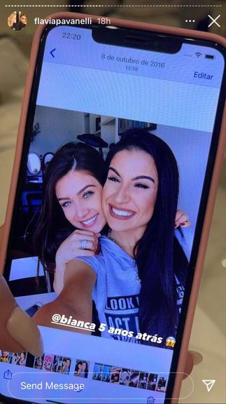 Flávia Pavanelli e Bianca Andrade surgem juntas em foto antiga