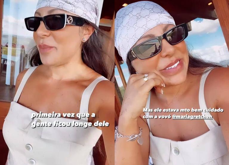 Andressa Ferreira e Thammy fazem primeira viagem sem Bento