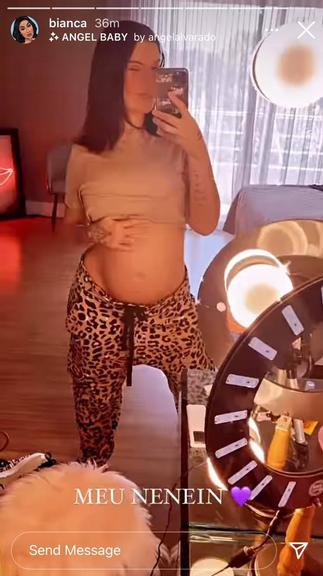 Bianca Andrade publica registro de sua barriga e derrete fãs