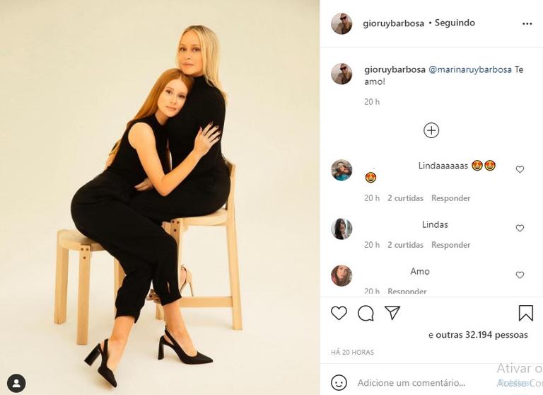 Marina Ruy Barbosa e Gioconda Ruy Barbosa