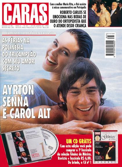 Relembre as capas da revista CARAS com Ayrton Senna 