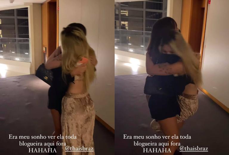 Viih Tube e Thaís se reencontram em hotel