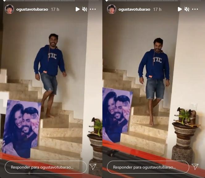 Rodolffo decora sua casa com quadro coladinho em Juliette