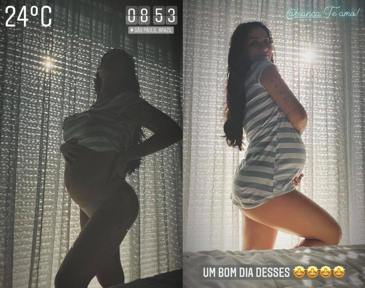 Fred publica fotos matinais de Bianca Andrade e se declara