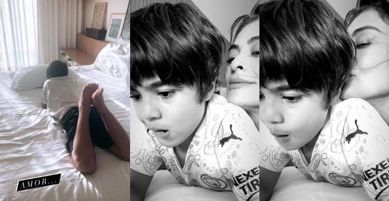 Juliana Paes curte dengo com o filho e encanta a web