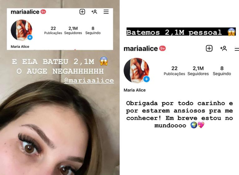 Filha de Virginia e Zé Felipe ganha 2 milhões de seguidores