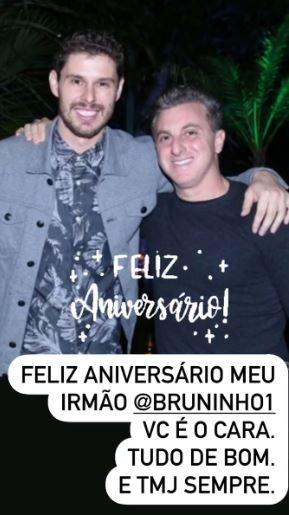 Luciano Huck homenageia Bruninho Rezende em seu aniversário