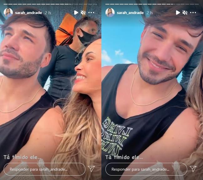 Sarah Andrade assume romance com Lucas Viana