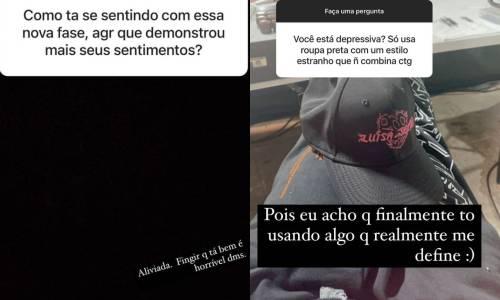 Luisa Sonza fala sobre o uso frequente de roupas pretas