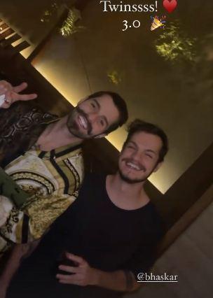 Alok e Bhaskar celebram 30 anos com festa em família