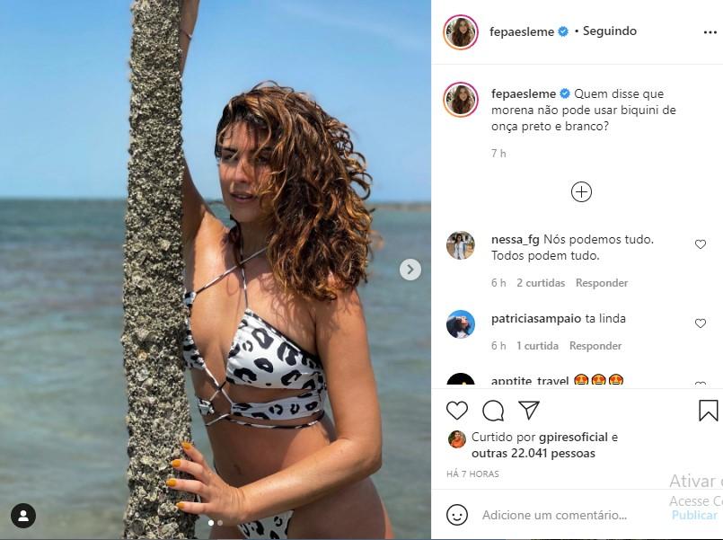 Fernanda Paes Leme de biquíni