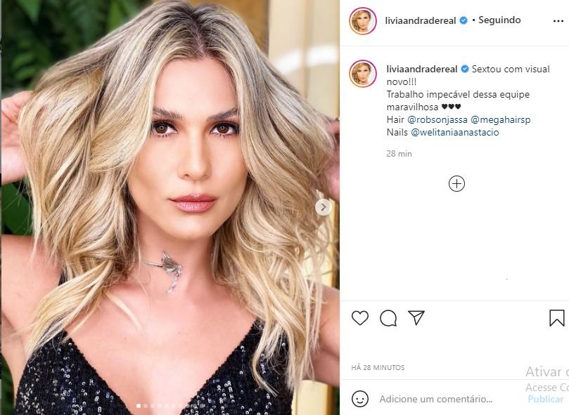 Lívia Andrade novo cabelo