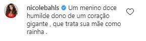 Nicole Bahls sai em defesa de Nego do Borel após acusação de assédio