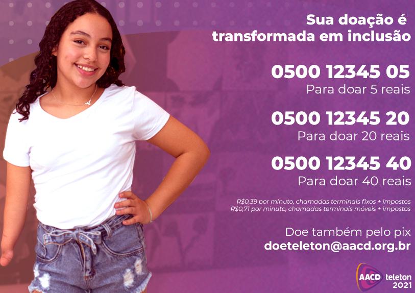 Saiba como fazer uma doação para o Teleton 2021