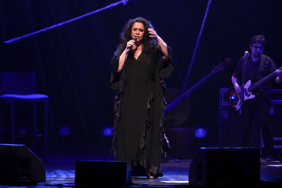 Gal Costa é ovacionada pelo público em show em SP