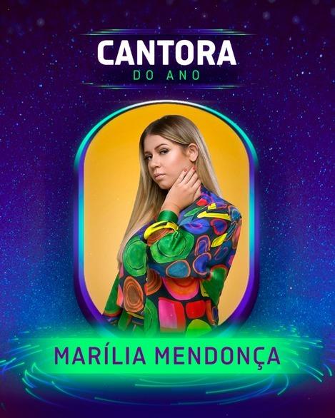 Marília Mendonça é eleita Cantora do Ano no Prêmio Multshow 