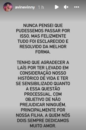 Após deixar a prisão, Ávine Vinny se pronuncia na web