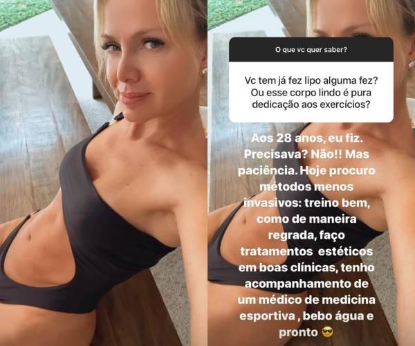 Eliana fala sobre lipoaspiração ao postar clique de maiô