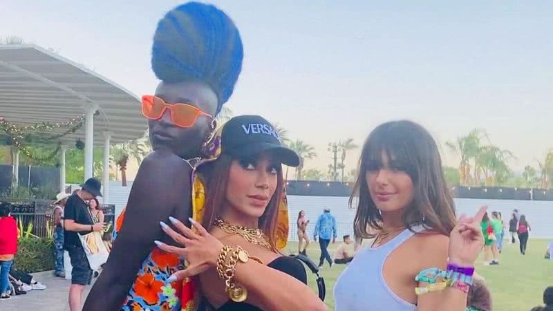 Isis Valverde encontra Anitta no Coachella - Reprodução/Instagram