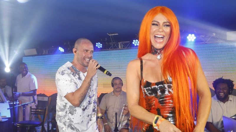 Paolla Oliveira e Diogo Nogueira curtem juntos o Carnaval do Rio - Fotos: Paulo Vitor e Fred Pontes/Divulgação