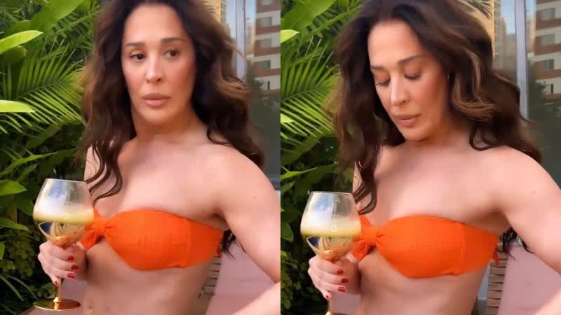 Aos 55 Anos Claudia Raia Exibe Corpão Definido Em Vídeo De Biquíni 