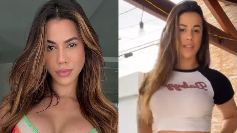 Ex-BBB Larissa Tomásia surge dançando e exibe corpão de top e shorts - Reprodução/Instagram