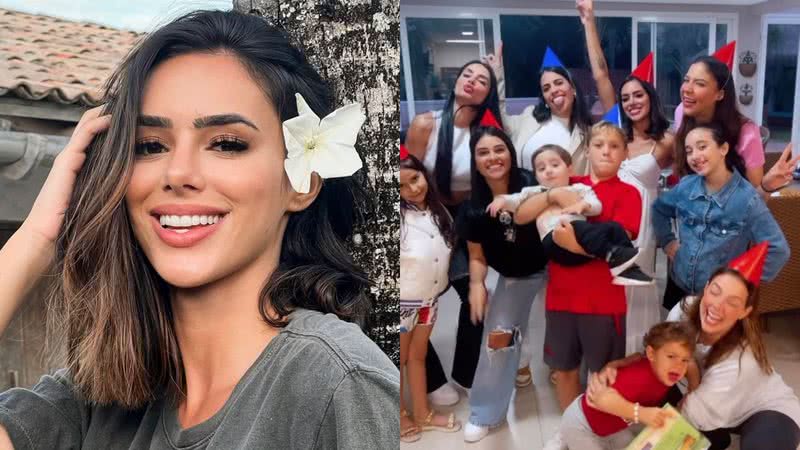 Ex de Neymar Jr, Bruna Biancardi, marca presença na festa de aniversário do filho do jogador - Reprodução/Instagram