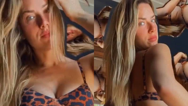 De biquíni fio dental, Giovanna Ewbank empina bumbum em vídeo - Reprodução/Instagram