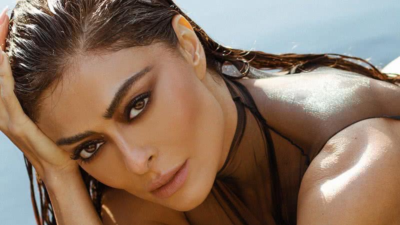 Juliana Paes posa com maiô cavado e transparente - Reprodução/Instagram