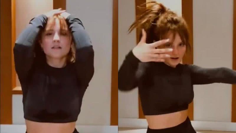 Larissa Manoela rebola muito em vídeo dançando e namorado elogia - Reprodução/Instagram