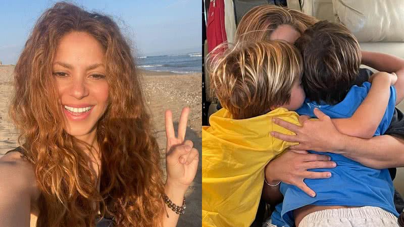 Após pedido de prisão, Shakira surge coladinha com os filhos em foto encantadora - Reprodução/Instagram