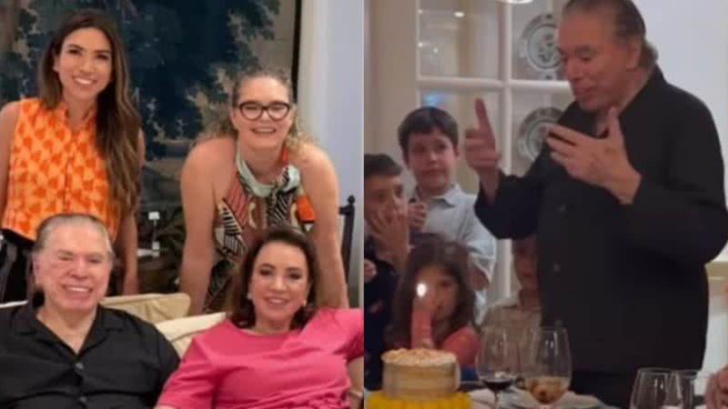 Patrícia Abravanel mostra aniversário de Silvio Santos - Reprodução/Instagram