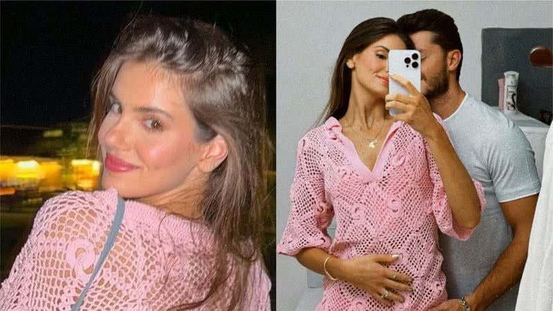 Camila Queiroz posta foto com mão na barriga ao lado de Klebber Toledo - Foto: Reprodução/Instagram