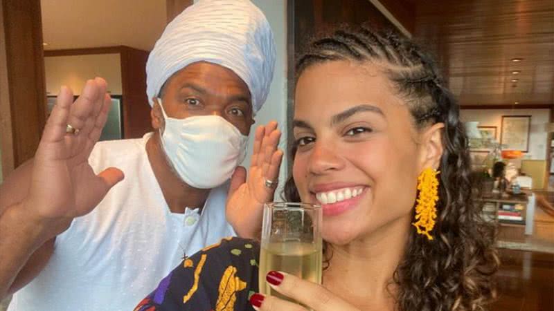 Carlinhos Brown e Clara Buarque - Foto: Reprodução / Instagram