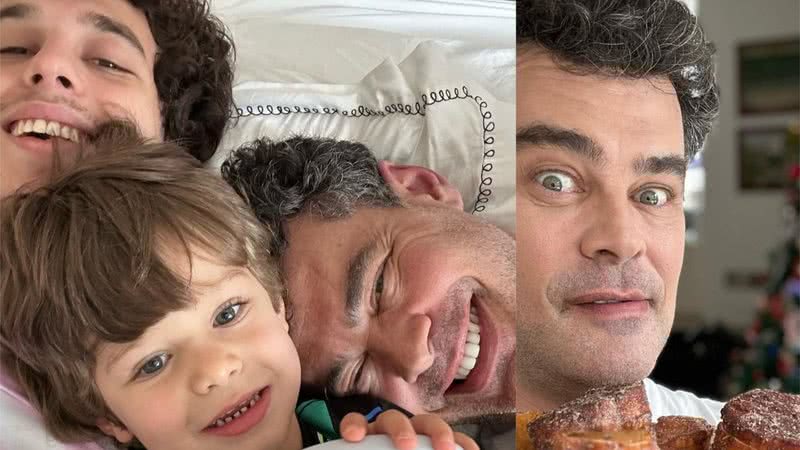 Carmo Dalla Vecchia posa com Pedro e filho sócio-afetivo - Foto: Reprodução/Instagram