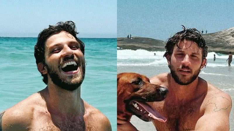 Chay Suede surge sem camisa em fotos na praia - Reprodução/Instagram