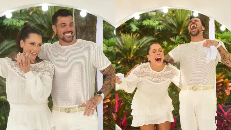 Dessa Castorino e Lipe Ribeiro fazem chá revelação para descobrir o sexo do primeiro filho - Fotos: Leo Franco/ Agnews