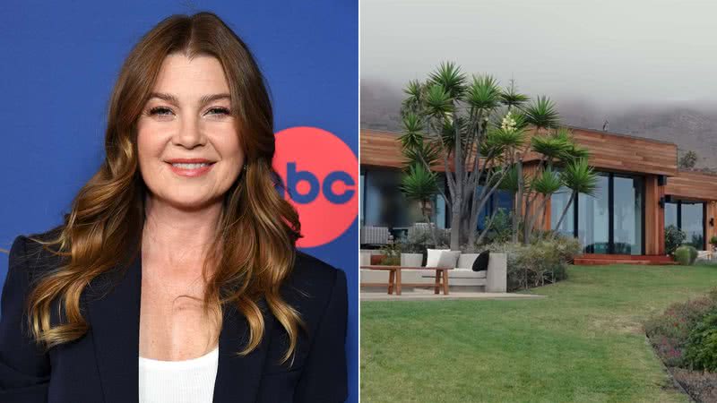 Ellen Pompeo mostra sua mansão luxuosa em vídeo da revista Architectural Digest - Foto: Getty Images; Reprodução / YouTube