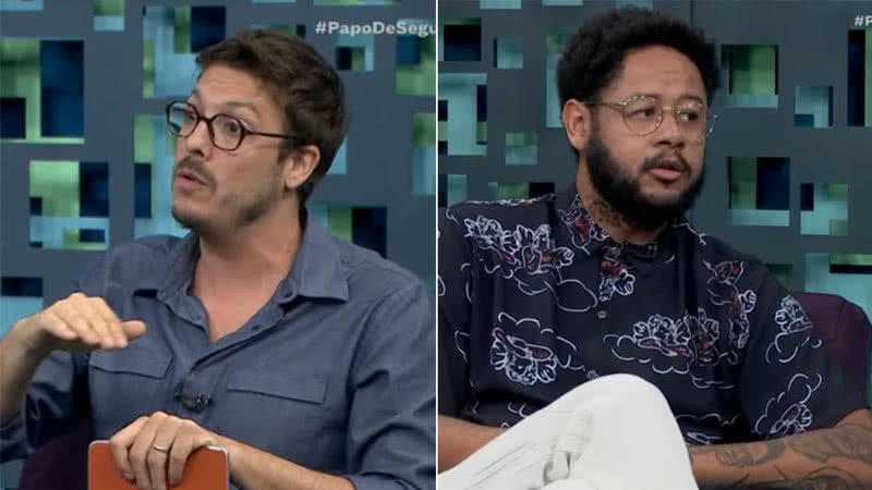 Fábio Porchat e Emicida se despedem do programa 'Papo de Segunda' - Foto: Reprodução / GNT