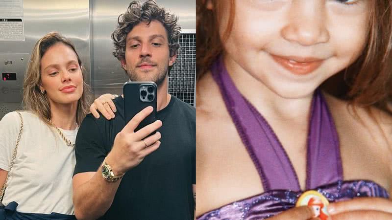 Laura Neiva e Chay Suede encantam com foto da filha de sereia - Reprodução/Instagram