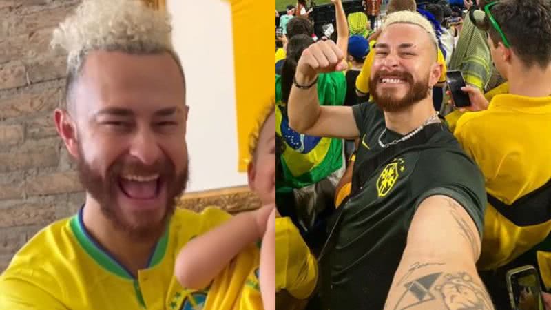 Youtuber e ex de Boca Rosa, Fred publica vídeo junto de Cris com camiseta da Seleção Brasileira - Foto: Reprodução / Instagram