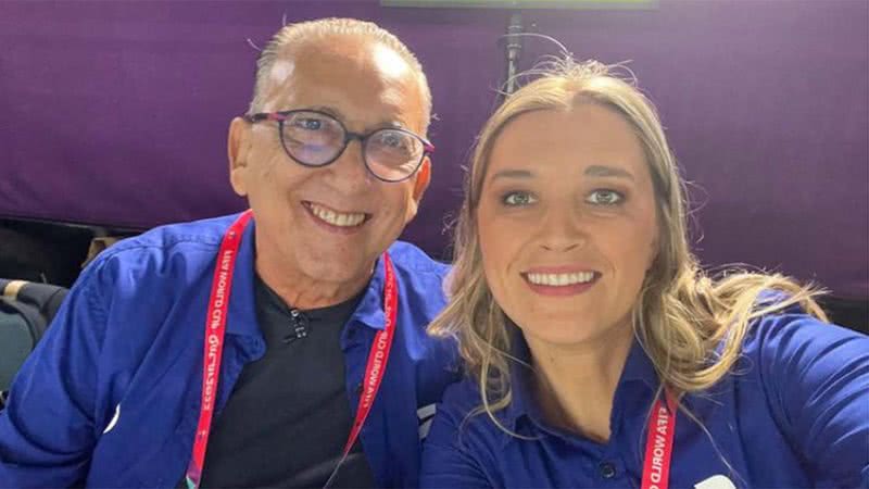 Galvão Bueno e Ana Thais Matos - Foto: Reprodução / Instagram