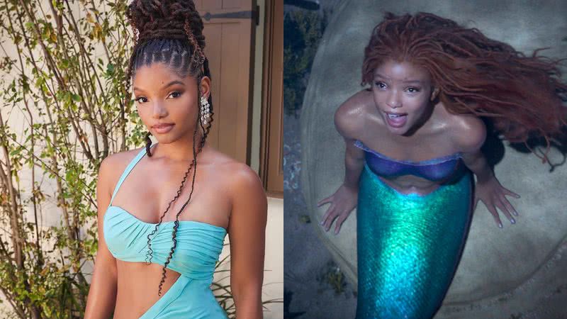 Atriz Halle Bailey vai interpretar Ariel no live-action de A Pequena Sereia da Disney - Foto: Reprodução / Instagram