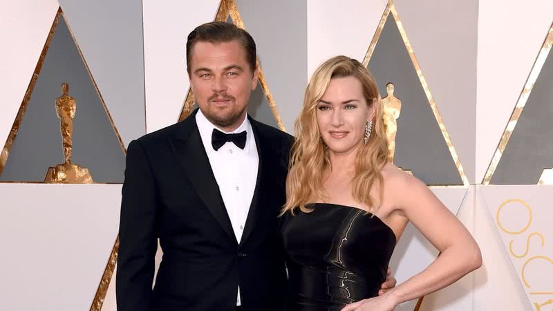 Os atores Leonardo DiCaprio e Kate Winslet, protagonistas de Titanic; longa completa 25 anos - Jason Merritt/Getty Images