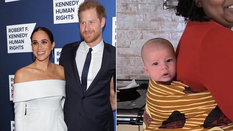 Harry e Meghan Markle revelam quem foi a babá de Archie - Foto: Getty Images; Reprodução / Netflix