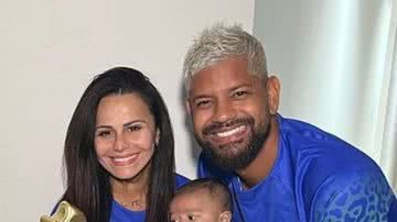 Viviane Araújo e seu marido celebraram o "mêsversário" do primogênito Joaquim - Reprodução: Instagram