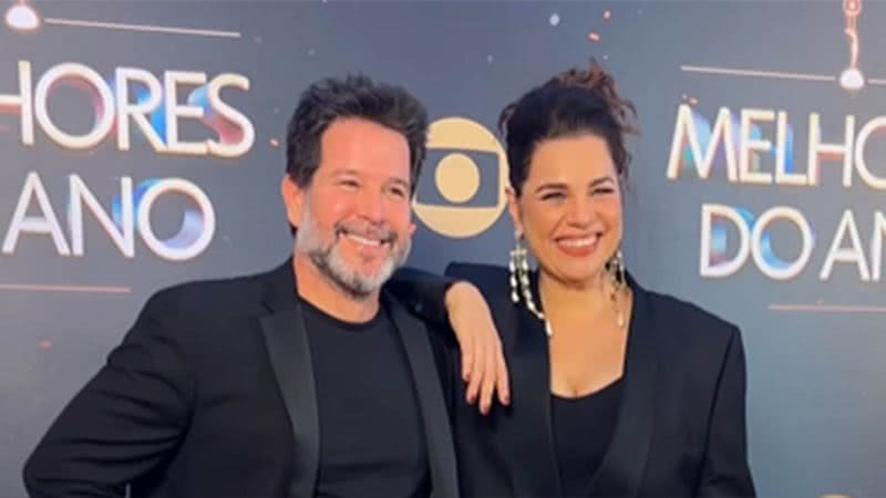 Murilo Benício e Isabel Teixeira no prêmio 'Melhores do Ano' - Foto: Reprodução / Globo