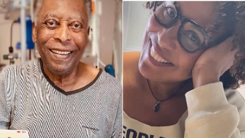 Pelé e a filha Kely Nascimento - Foto: Reprodução / Instagram