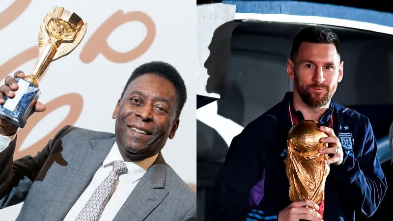 Recém campeão do mundo com a Argentina, Lionel Messi relembra momentos ao lado do Rei Pelé - Foto: Getty Images