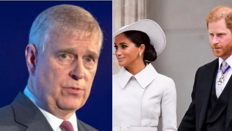 O Rei Charles III pretende pagar seguranças para seu irmão Príncipe Andrew mas não para seu filho Príncipe Harry - Fotos: Getty Images